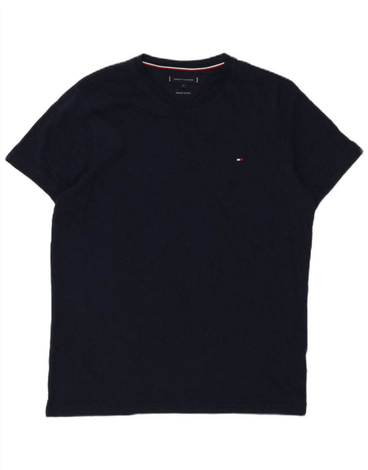 Ανδρικό T-Shirt Tommy Hilfiger Τοπ μεσαίου μπλε βαμβακερό