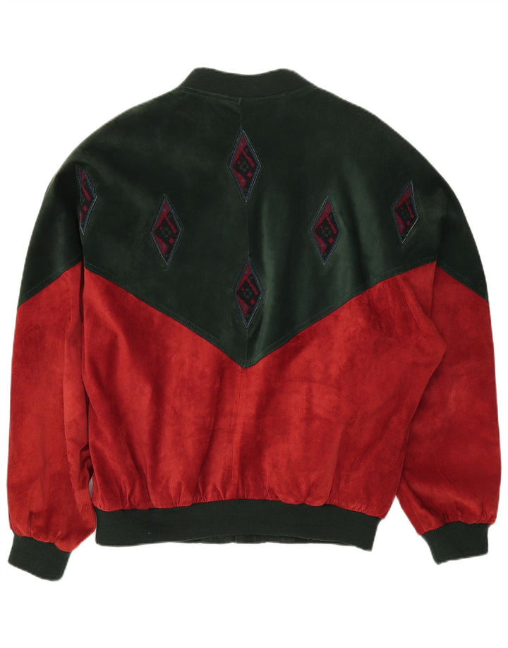 Ανδρικό μπουφάν MONTES Bomber IT 54 2XL Red Colourblock Polyester