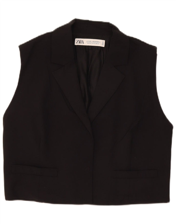 Zara Γυναικείο Γιλέκο UK 18 XL Μαύρη Βισκόζη