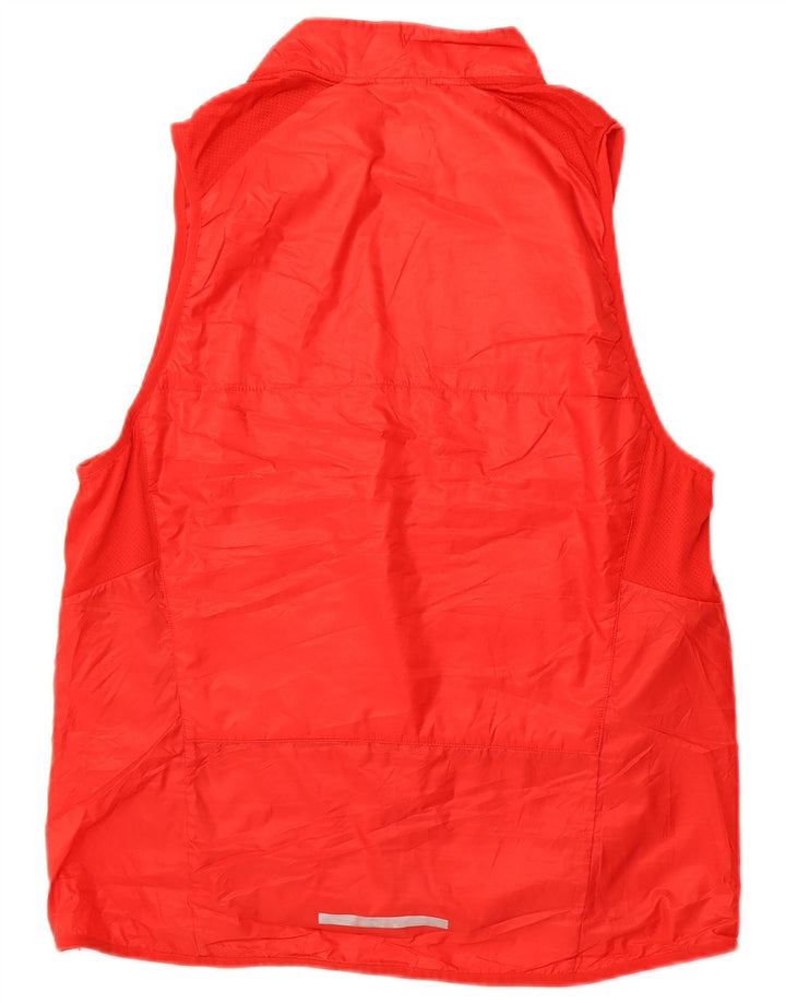 NIKE Womens Gilet UK 16 Large Red Polyester