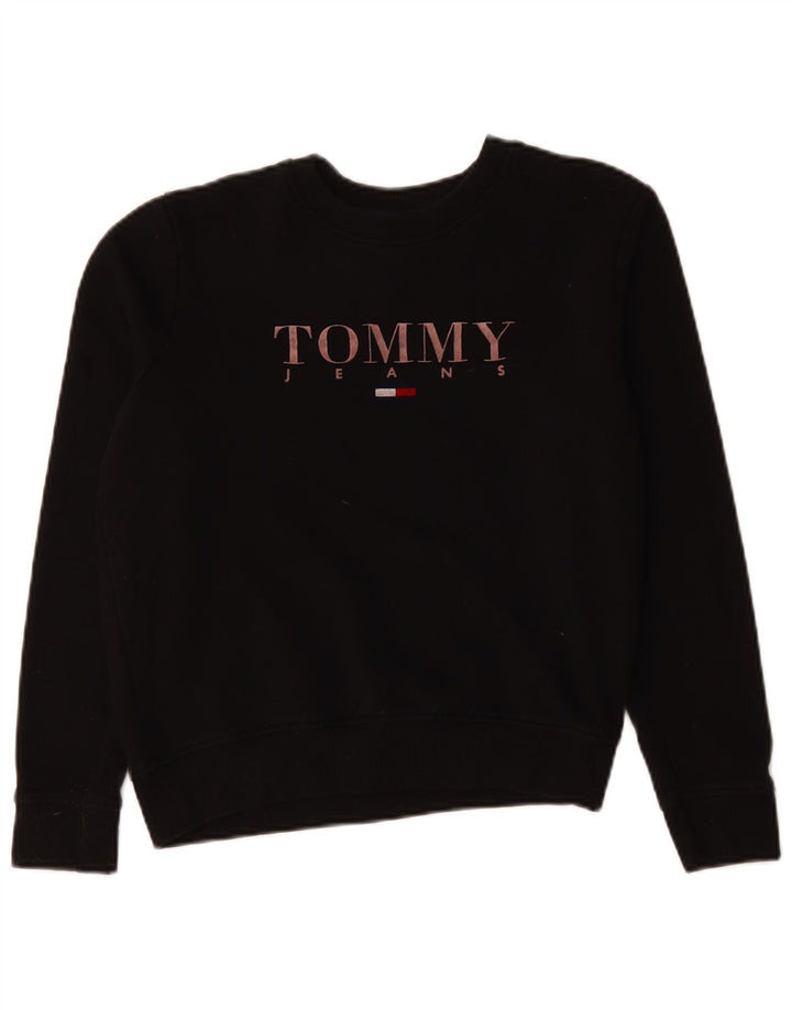 TOMMY HILFIGER Γυναικεία φούτερ υπερμεγέθη Jumper UK 10 Small Black