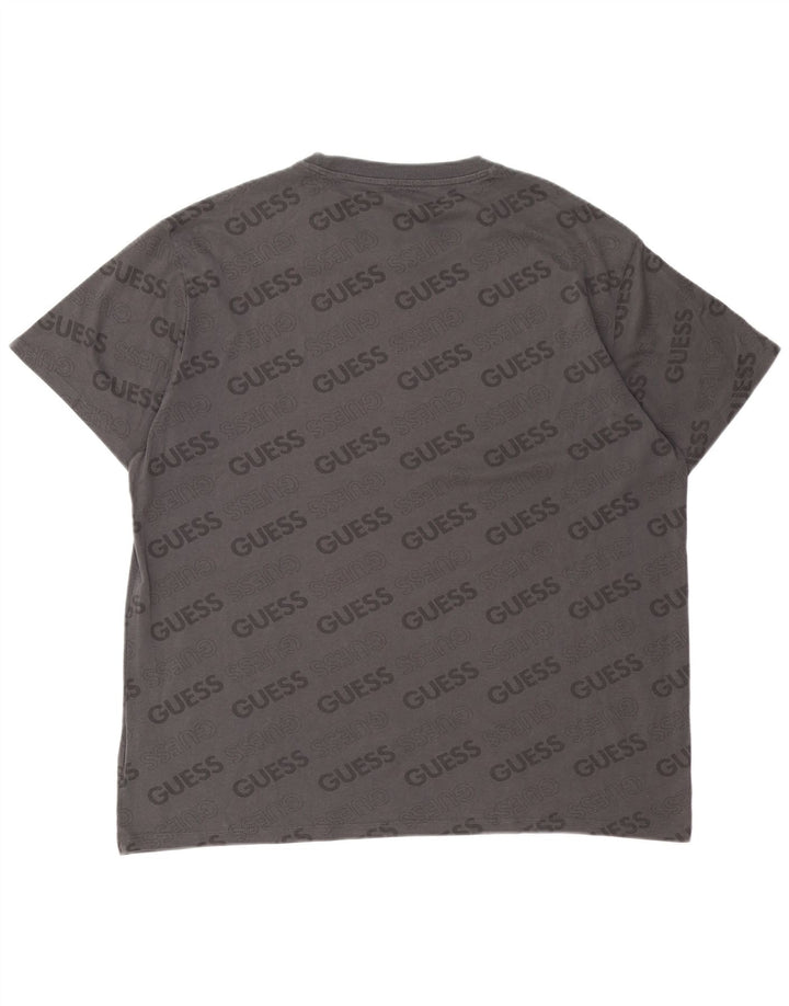 Ανδρικό γραφικό μπλουζάκι Guess Top 2XL Γκρι βαμβακερό