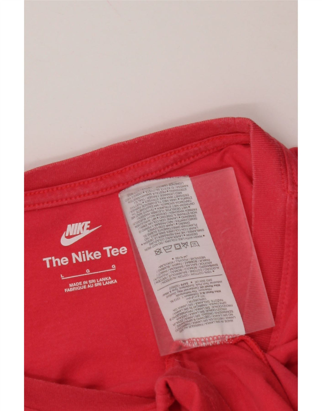 Ανδρικό γραφικό T-Shirt NIKE Top μεγάλο ροζ βαμβακερό