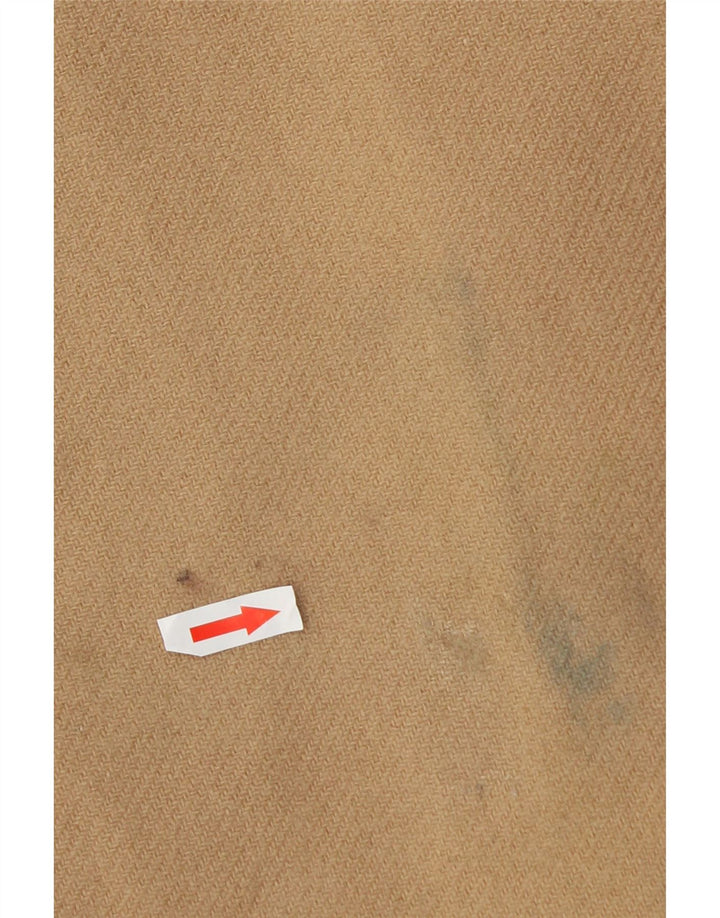 Zara Γυναικείο Παλτό με διπλό στήθος UK 14 Medium Beige Polyester