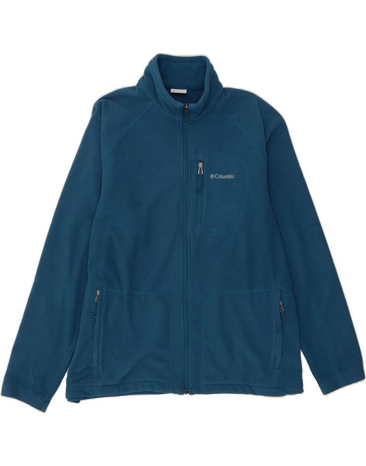 CHAMPION Mens Fleece Jacket UK 42 XL Blue Polyester Vintage Champion and Second-Hand Champion from Messina Hembry 