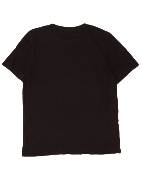 Ανδρικό γραφικό μπλουζάκι Puma Top Medium Black Colorblock Βαμβακερό