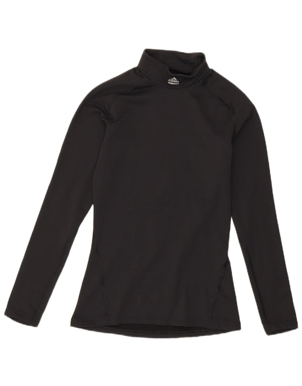 Adidas Γυναικείο Climawarm Graphic Top μακριά μανίκια UK 8 Μικρό μαύρο νάιλον
