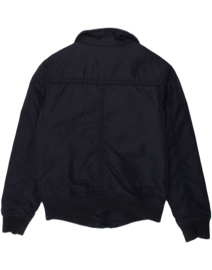 BENETTON Boys Bomber Jacket 7-8 Years Navy Blue Polyamide Vintage Benetton and Second-Hand Benetton from Messina Hembry 