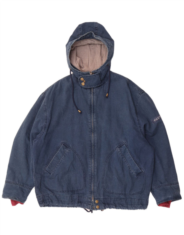 Μέρος Δεύτερο Ανδρικό μπουφάν με κουκούλα Loose Fit Bomber UK 36 Small Blue