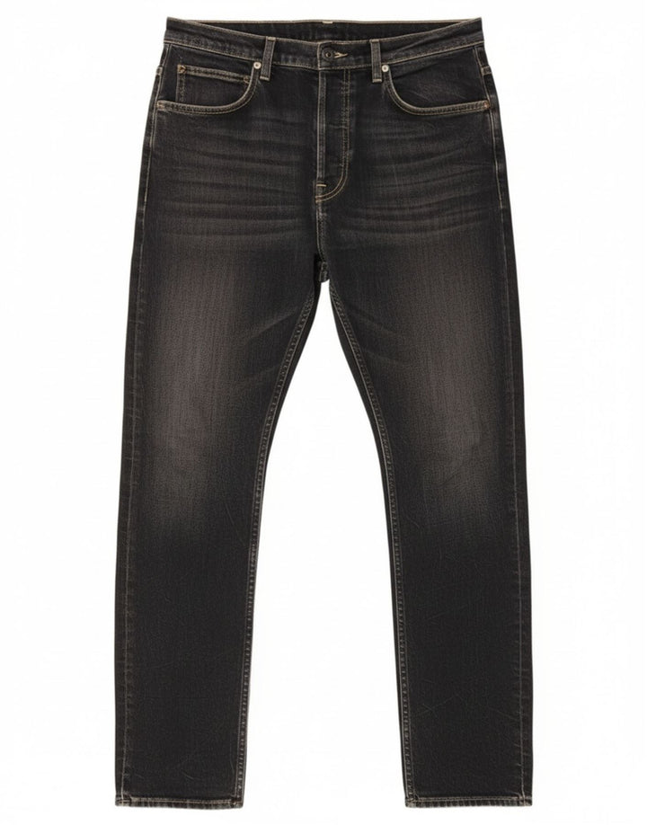 Lee Mens Heath Slim Jeans W32 L32 Μαύρο βαμβακερό