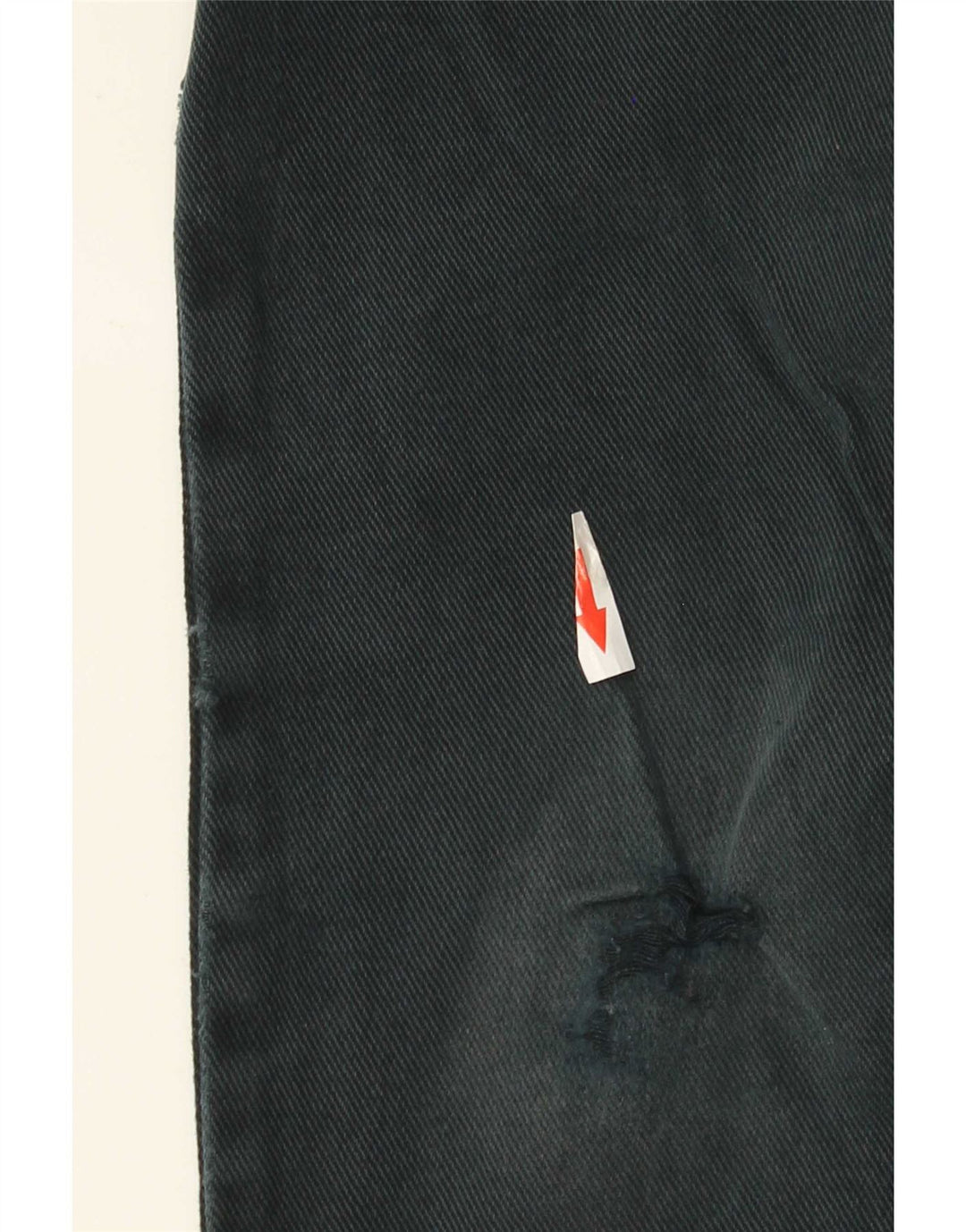Marks & Spencer Mens Distressed Straight Jeans W34 L31 Μαύρο βαμβακερό
