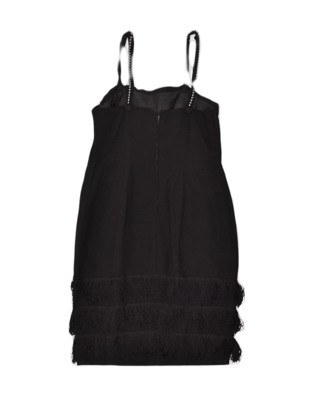 VINTAGE Womens Sleeveless Charleston Dress UK 12 Medium Black | Vintage Vintage | Thrift | Second-Hand Vintage | Used Clothing | Messina Hembry 