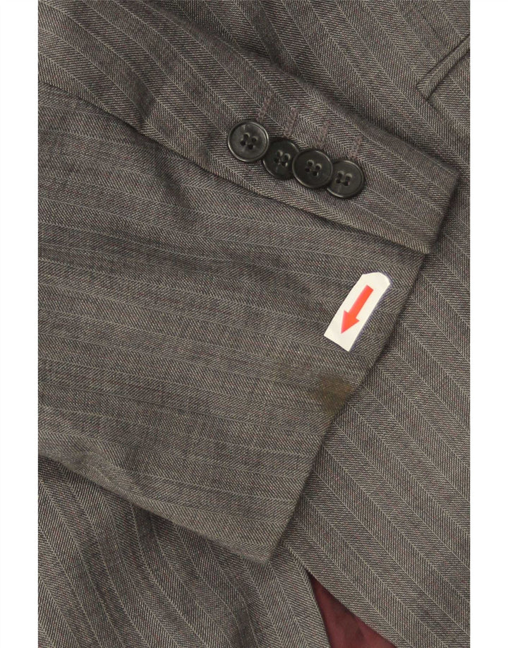 Marks & Spencer Ανδρικό μπουφάν blazer UK 44 XL Γκρι μαλλί ψαροκόκαλο