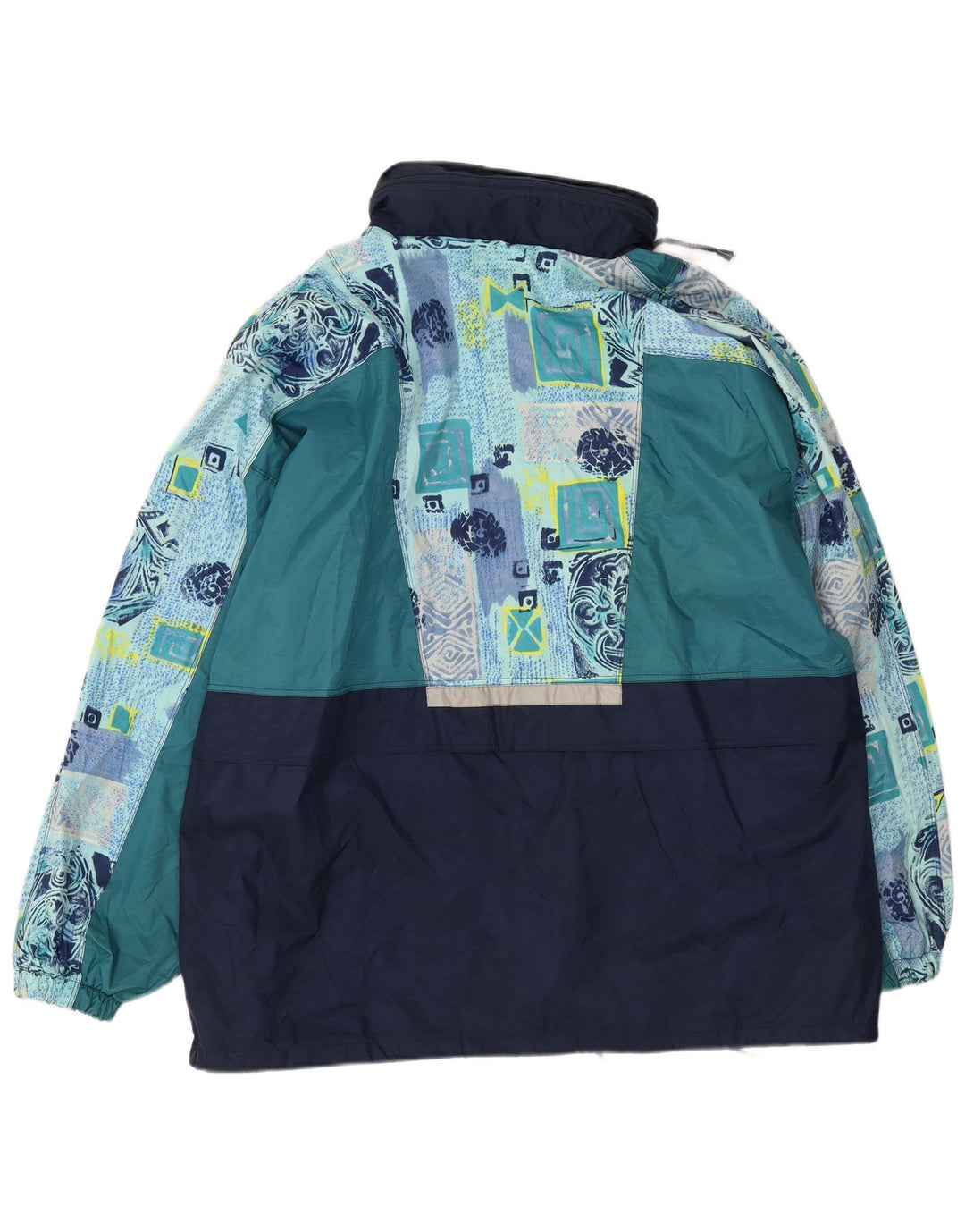Shamp Ανδρικό μπουφάν βροχής UK 42 XL Navy Blue Colorblock Polyamide