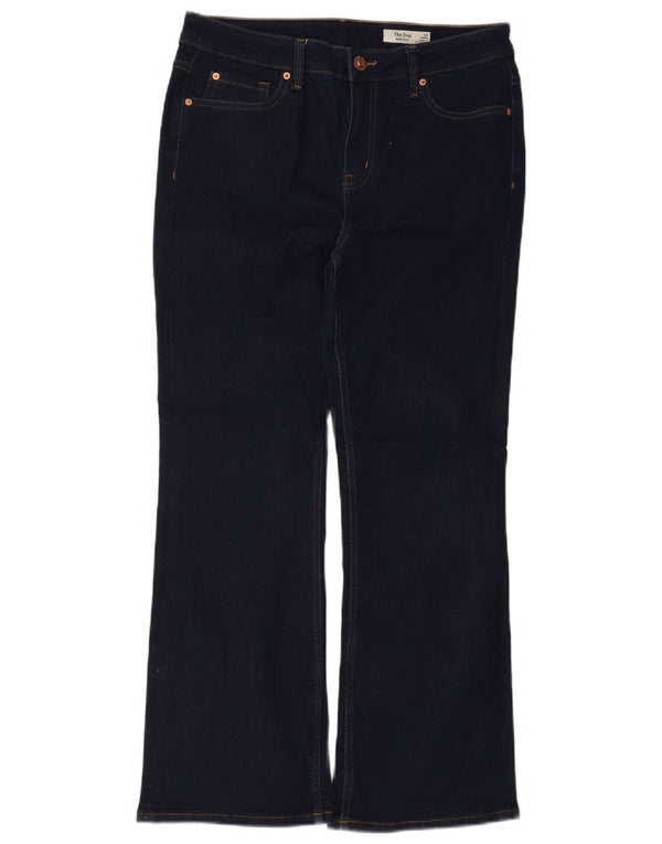 Marks & Spencer Womens The Eva Bootcut Jeans UK 14 Large W32 L28 Navy Blue