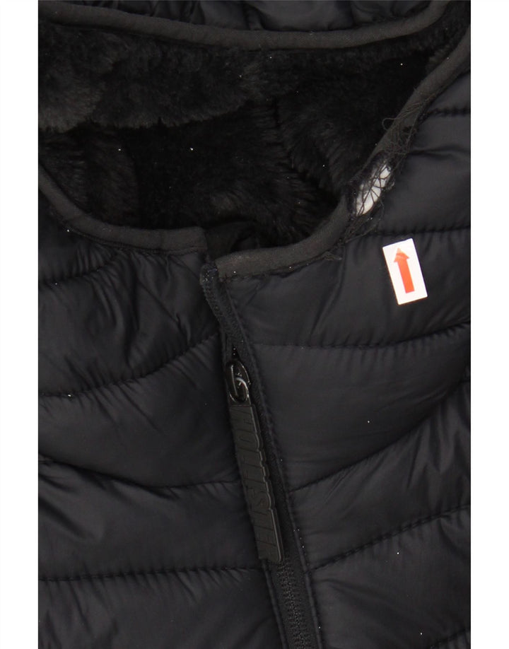 Ανδρικό μπουφάν με κουκούλα HOLLISTER UK 34 XS μαύρο νάιλον