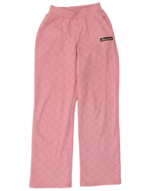 Ellesse γυναικεία φόρμα ψηλόμεση παντελόνι UK 10 Small Pink Geometric