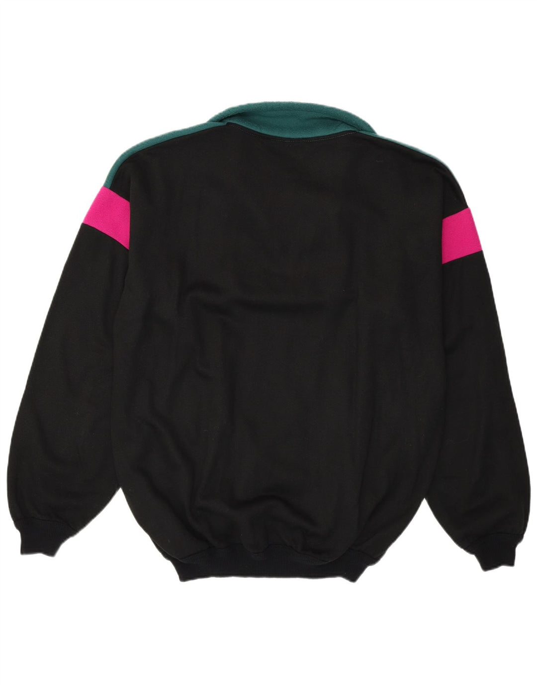 KISS Ανδρικό φλις φούτερ Jumper XL Μαύρο Colourblock Βαμβακερό