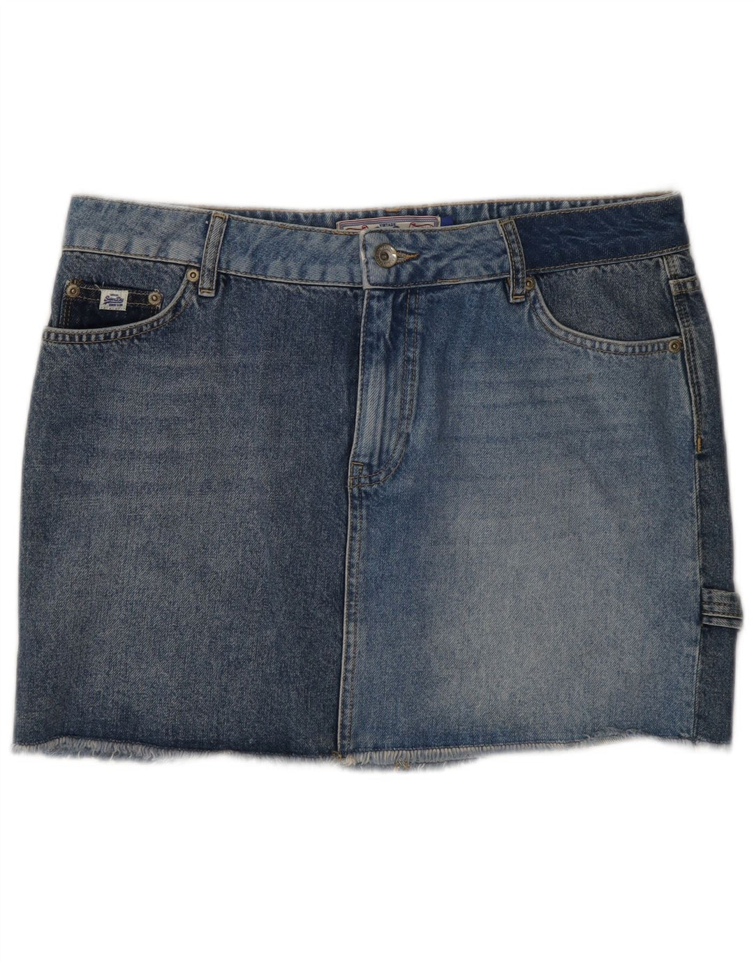 Superdry Γυναικεία Τζιν Φούστα W30 Μεσαίο Μπλε Βαμβακερό