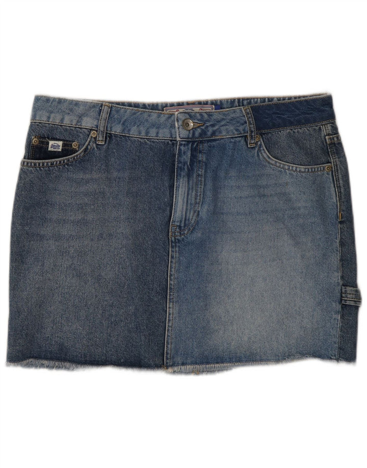Superdry Γυναικεία Τζιν Φούστα W30 Μεσαίο Μπλε Βαμβακερό