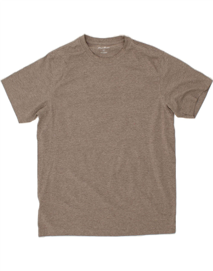 EDDIE BAUER Mens T-Shirt Top Large Grey Cotton Vintage Eddie Bauer and Second-Hand Eddie Bauer from Messina Hembry 