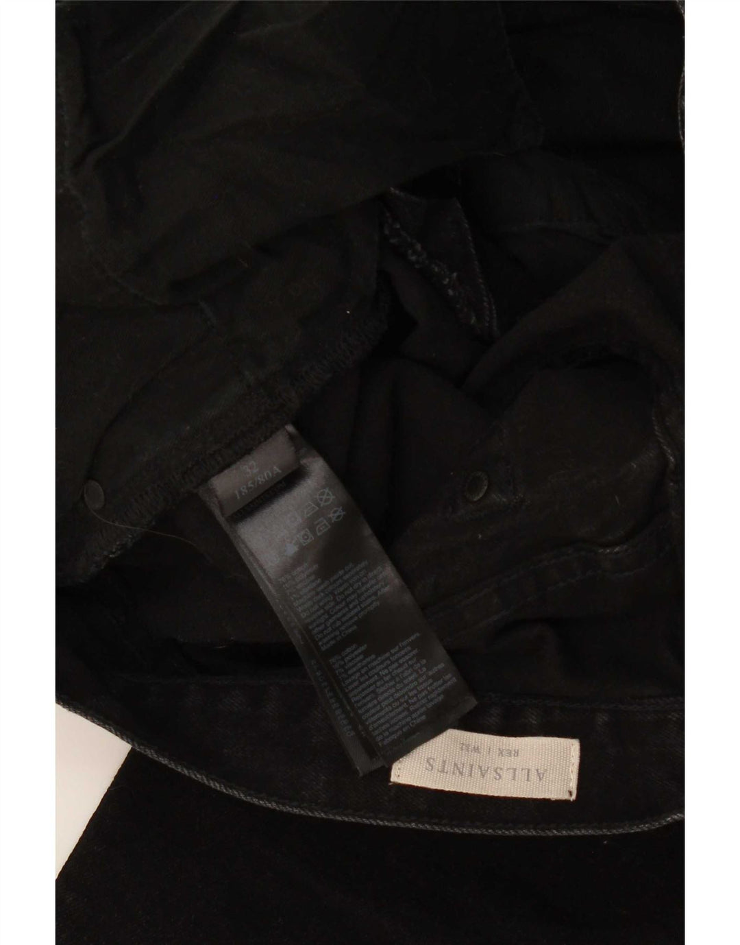 All Saints Ανδρικό Slim Jeans W32 L32 Μαύρο βαμβακερό