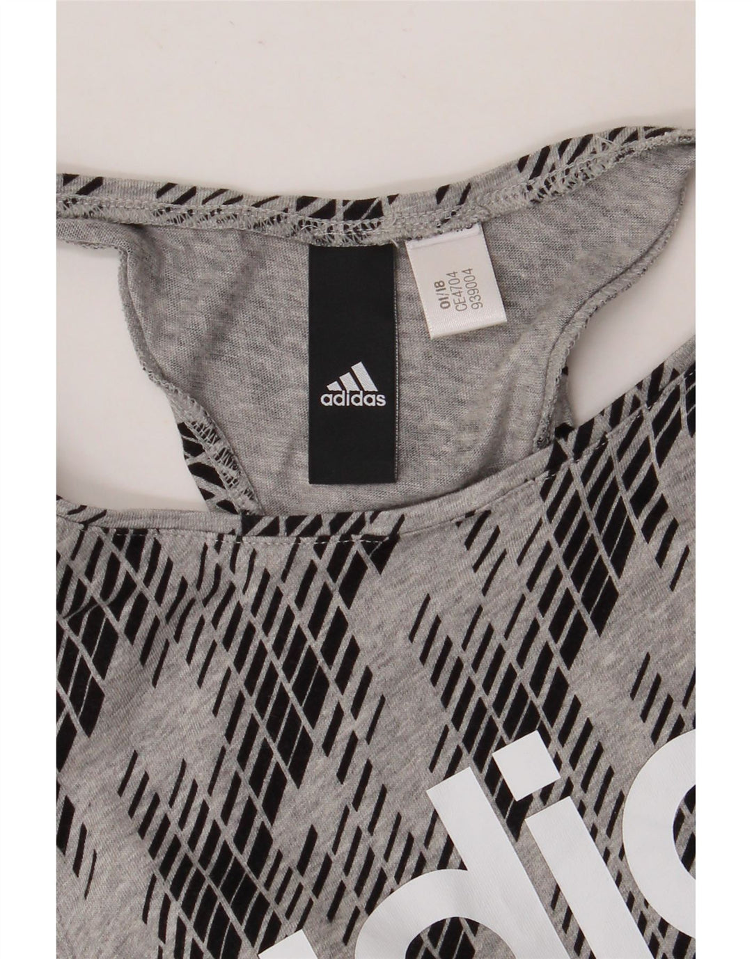 Γυναικείο γραφικό γιλέκο Adidas Top UK 8 Small Grey Geometric