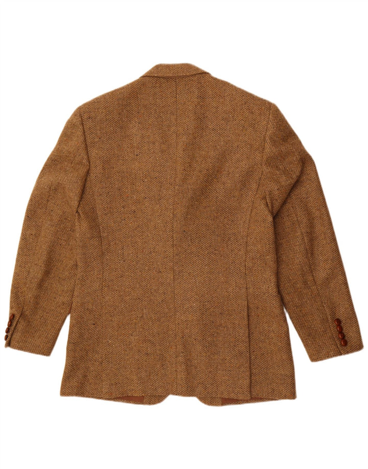 Norton & Wilson Ανδρικό τζάκετ Blazer 3 κουμπιών IT 50 μεγάλο καφέ μαλλί