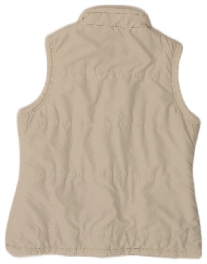 WEIRD FISH Γυναικείο padded Gilet UK 14 Medium Off White Polyester