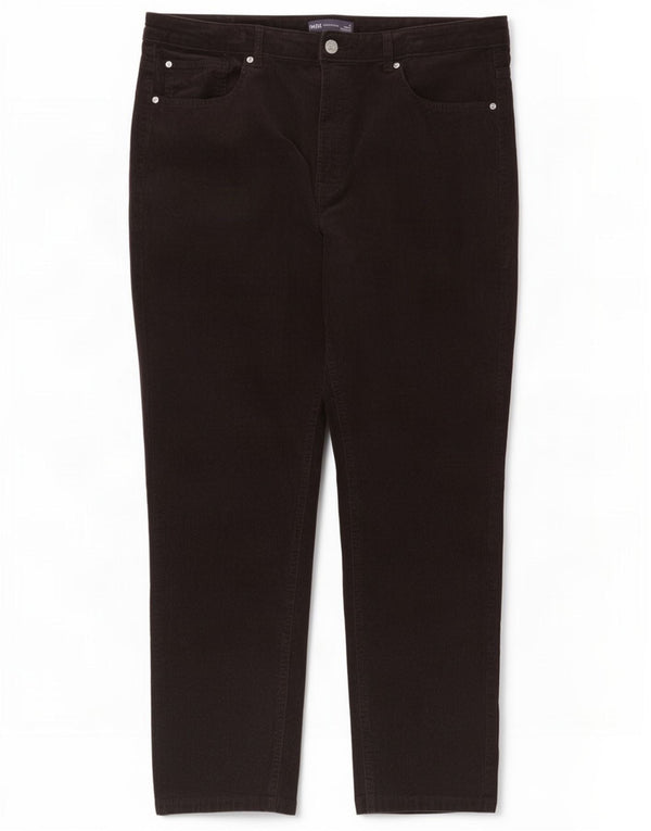 Marks & Spencer Γυναικείο Κοτλέ Παντελόνι UK 18 XL W36 L28 Καφέ
