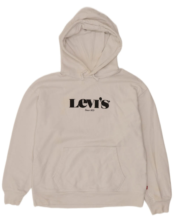 Ανδρικό γραφικό κουκούλα Levi's Μικρό λευκό βαμβακερό