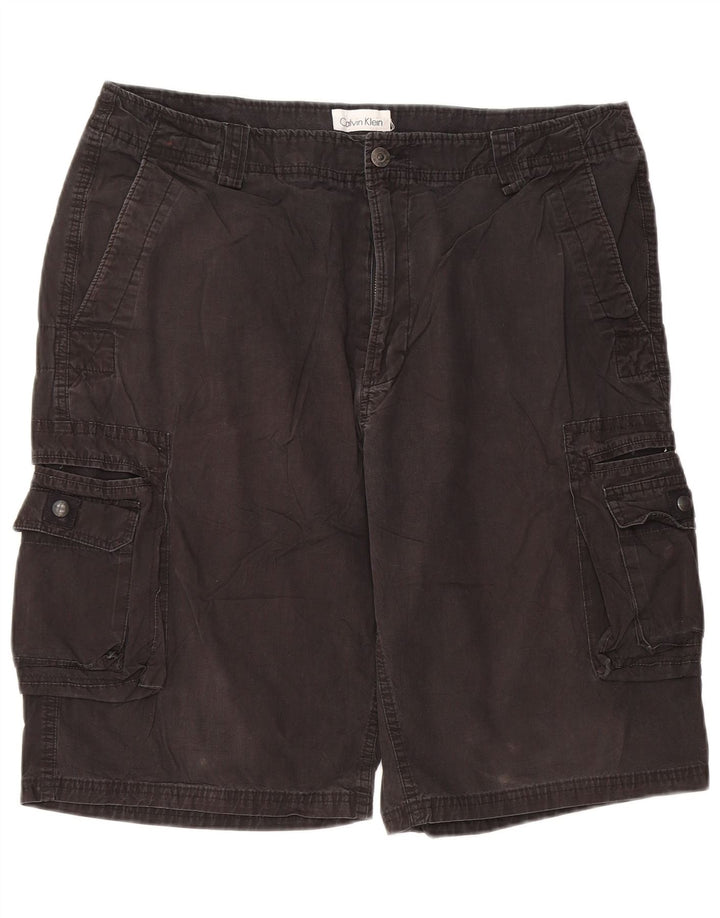 Ανδρικό σορτς Cargo CALVIN KLEIN W36 μεγάλο μαύρο βαμβακερό