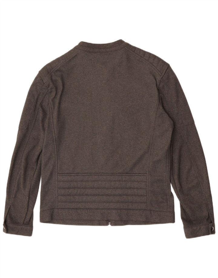 Zara Ανδρικό καπιτονέ μπουφάν με φερμουάρ UK 40 Large Grey