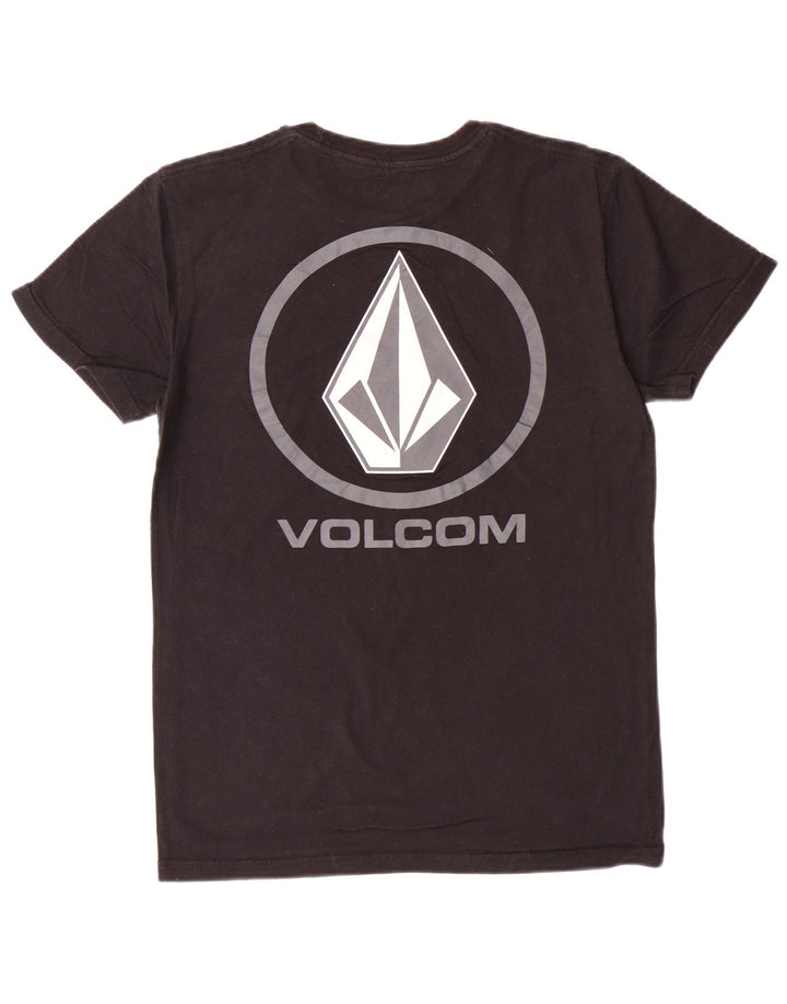 Ανδρικό γραφικό T-Shirt VOLCOM Top Μικρό μαύρο βαμβακερό