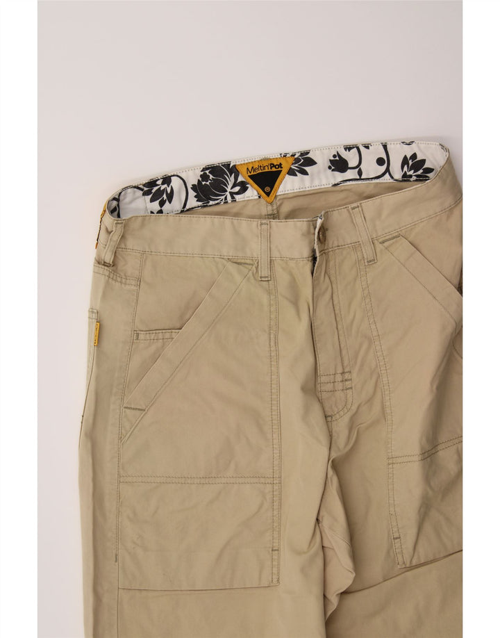 MELTIN' POT Mens Chino Shorts W30 Medium Beige Cotton Vintage Meltin' Pot and Second-Hand Meltin' Pot from Messina Hembry 
