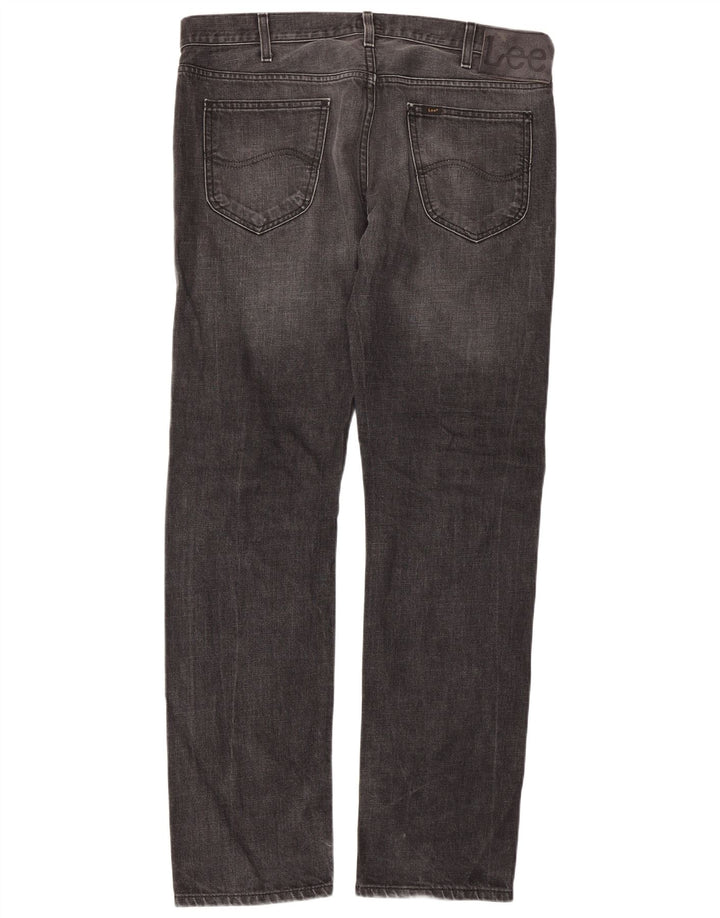 Lee Mens Daren Straight Jeans W36 L34 Γκρι βαμβακερό