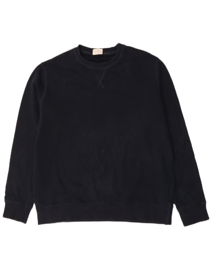 Ανδρική φούτερ Marks & Spencer Jumper XL Navy Blue Cotton