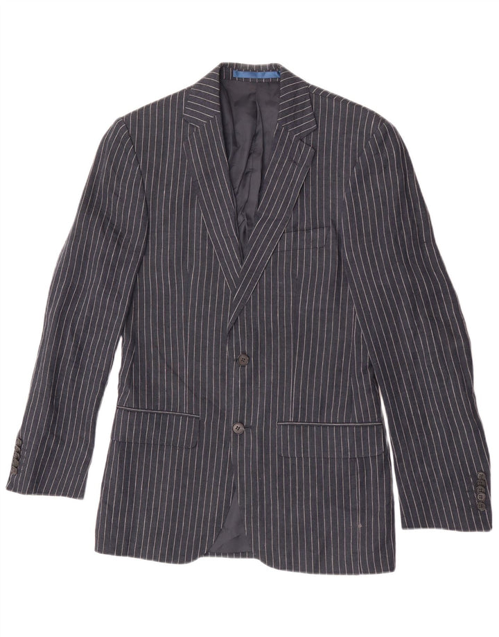 Marks & Spencer Ανδρικό σακάκι 2 κουμπιών UK 34 XS Navy Blue Pinstripe