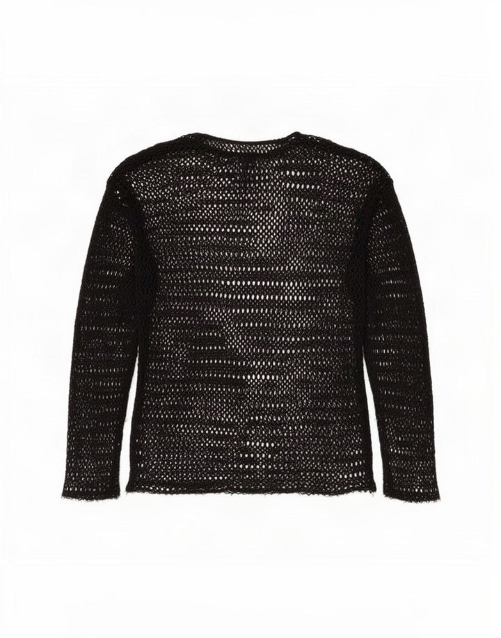 Zara Γυναικείο Crochet See Through Top UK 10 Small Black