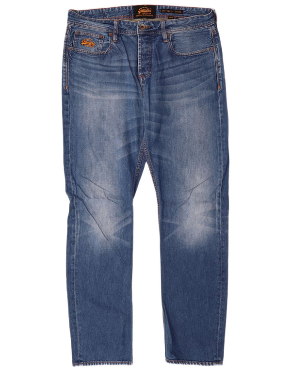 Superdry Ανδρικό Copperfill Loose Slim Τζιν W34 L32 Μπλε βαμβακερό