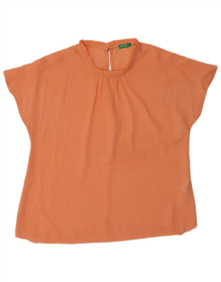 Γυναικεία μπλούζα Benetton Top UK 14 Medium Orange Polyester