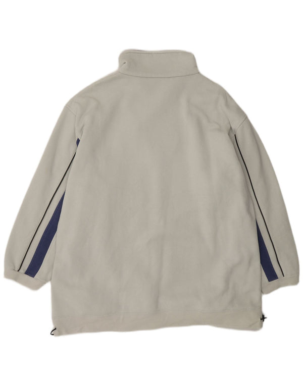 Ανδρικό φούτερ Kappa με φερμουάρ Jumper XL από λευκό βαμβακερό