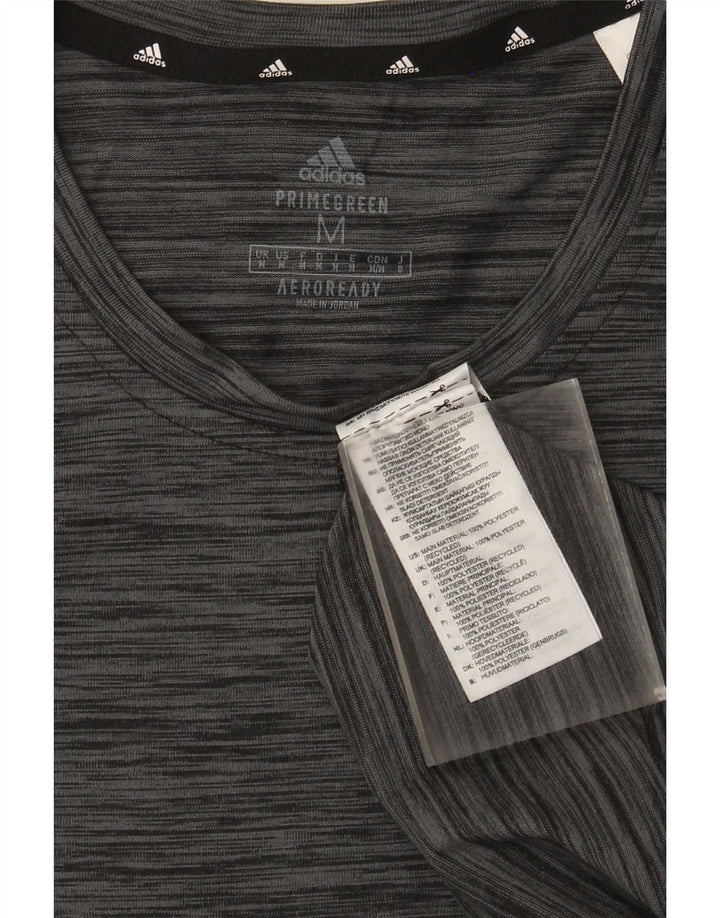 Adidas Ανδρικό T-Shirt Aeroready Top Medium Grey Flecked Polyester
