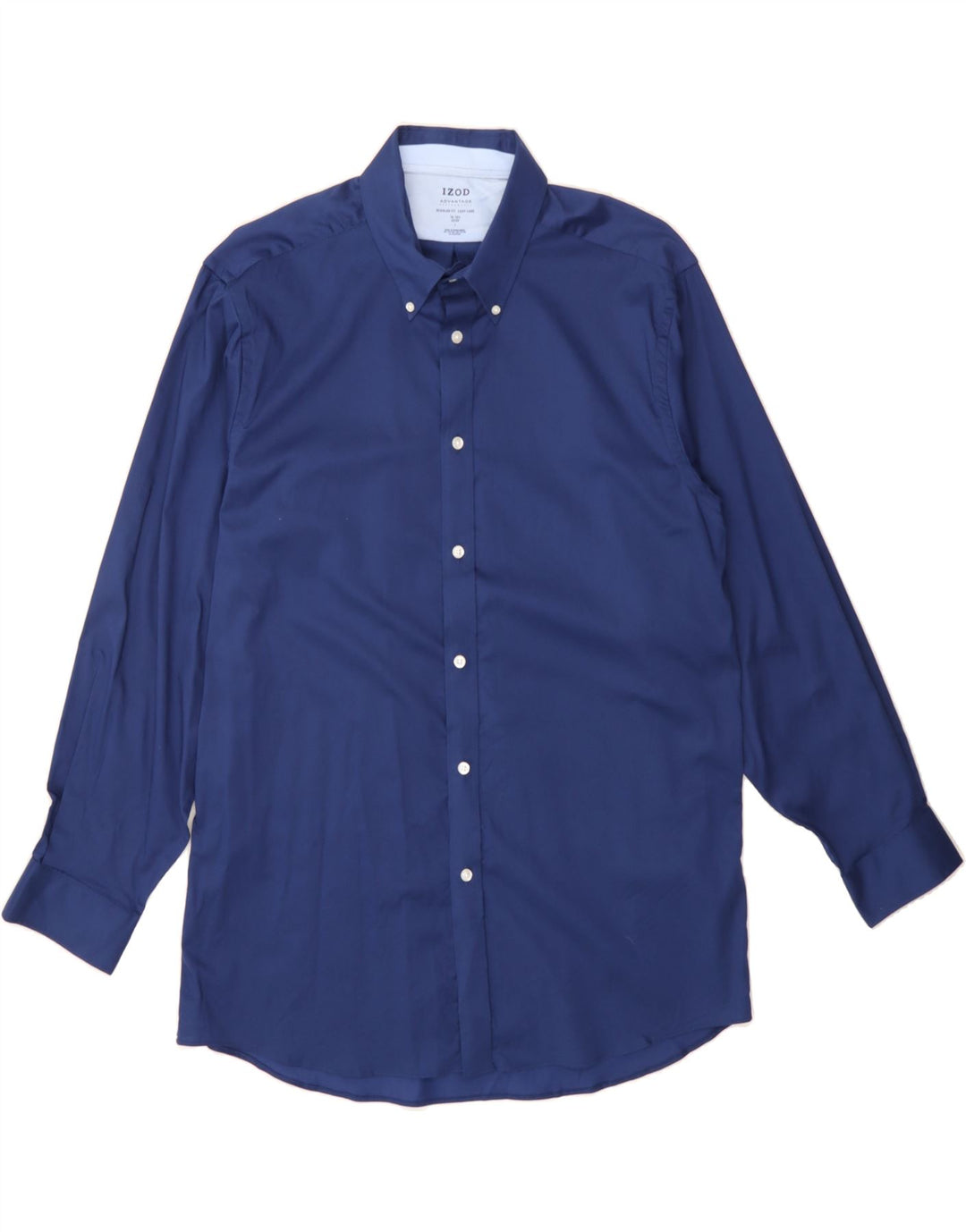 IZOD Mens Regular Fit Shirt Size 16 1/2 Large Blue Cotton Vintage Izod and Second-Hand Izod from Messina Hembry 