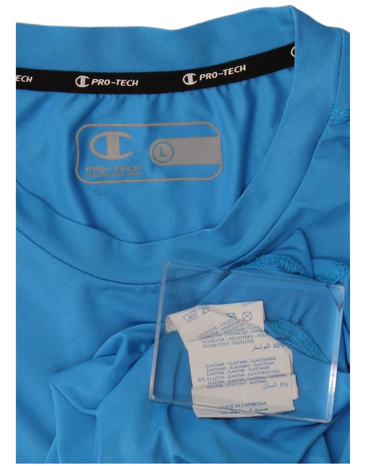 Ανδρικό γραφικό γιλέκο CHAMPION Top Large Blue Polyester