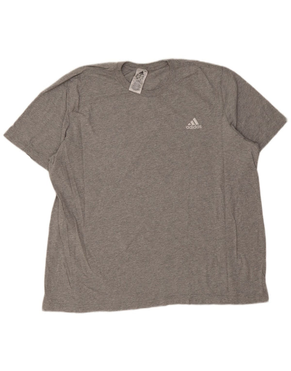 Ανδρικό T-Shirt Adidas Top 2XL Γκρι βαμβακερό