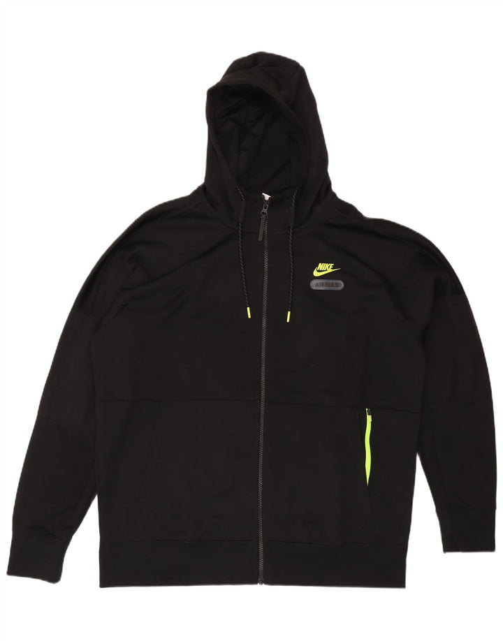 Ανδρικό πουλόβερ Nike με φερμουάρ με κουκούλα XL μαύρο πολυεστέρα