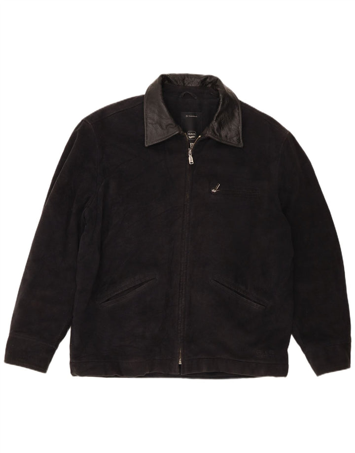 Ανδρικό Gas Bomber Jacket UK 40 Large Navy Blue Cotton