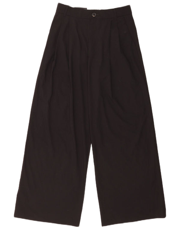 Zara Γυναικείο Ψηλόμεσο Φαρδύ Παντελόνι Casual Μικρό W26 L31 Μαύρο
