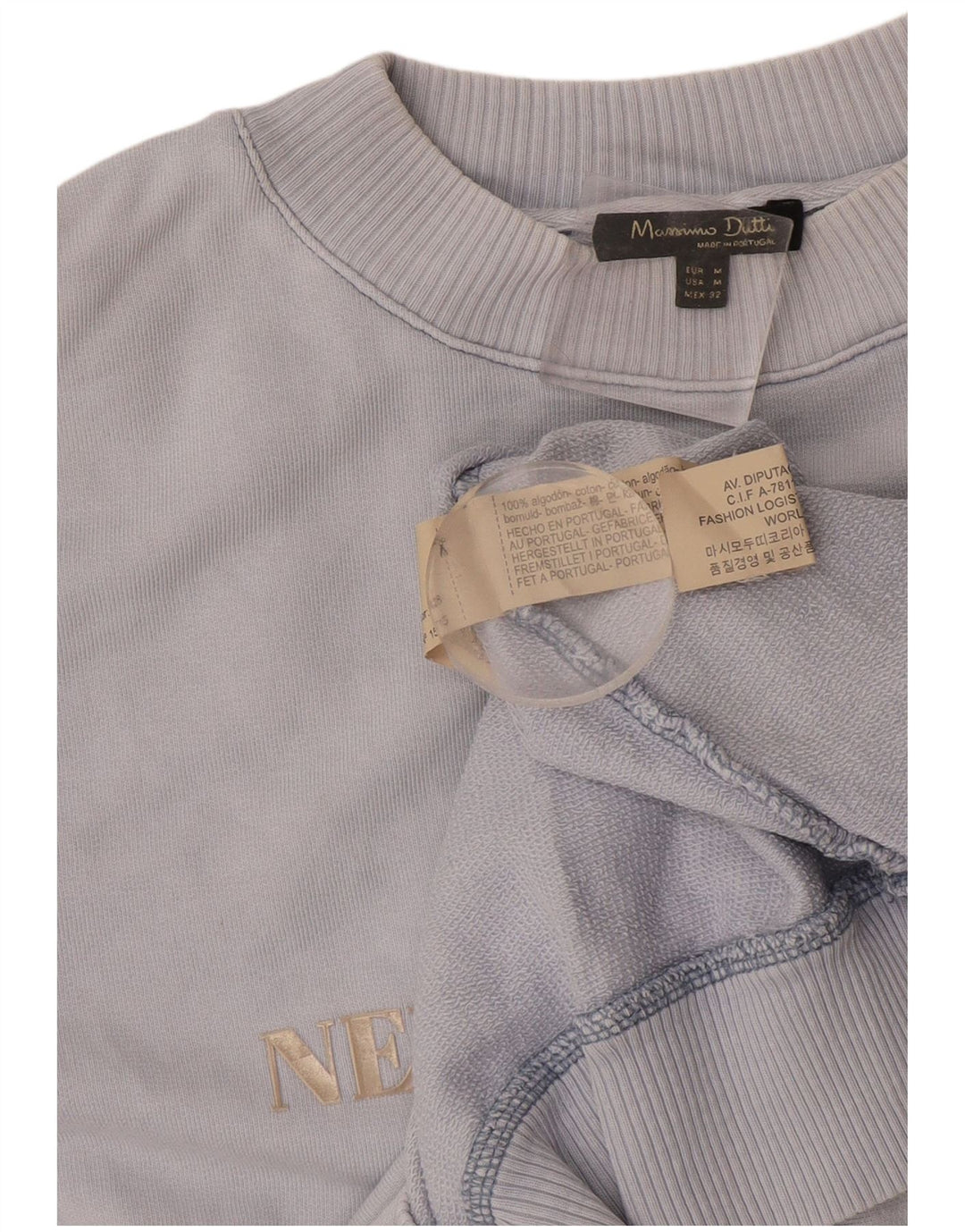 Massimo Dutti Γυναικεία γραφική μπλούζα μεγάλου μεγέθους Jumper UK 14 Medium Blue